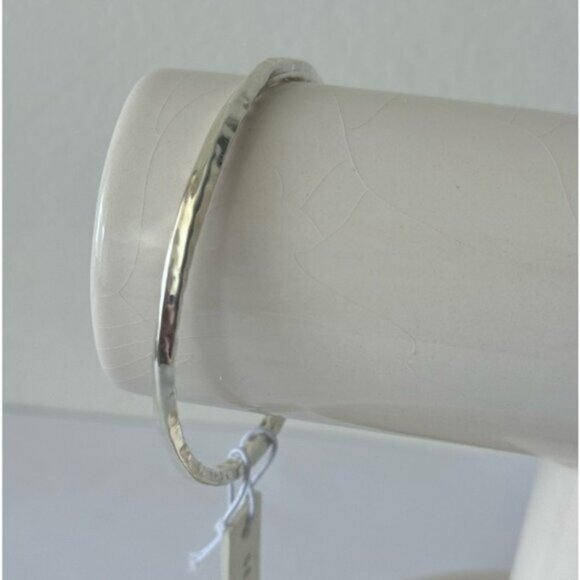 Seed & Sage ATI 925 Sterling Silver Bangle Hammered Bracelet Mexico D-2 3/4\